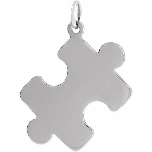 Engravable Puzzle Piece Pendant