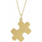 Engravable Puzzle Piece Necklace