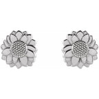 Tiny Sunflower Earrings - Image 2