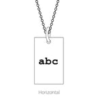 Engravable Dog Tag Pendant - Image 4