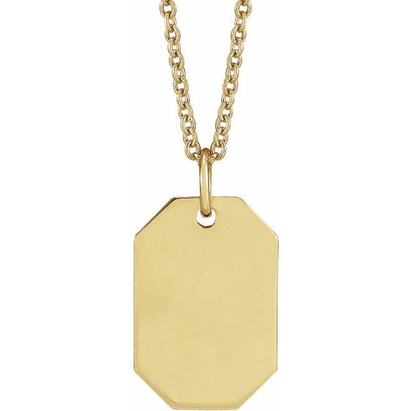 Engravable Dog Tag Necklace