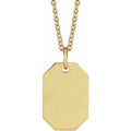 Engravable Dog Tag Necklace