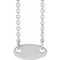 Engravable Oval Necklace