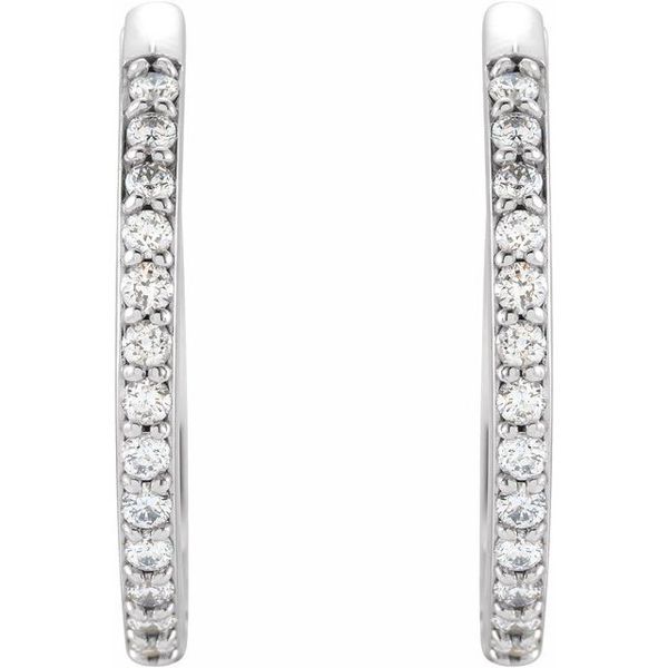 Accented Huggie Earrings - Image 2