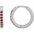Accented Huggie Earrings