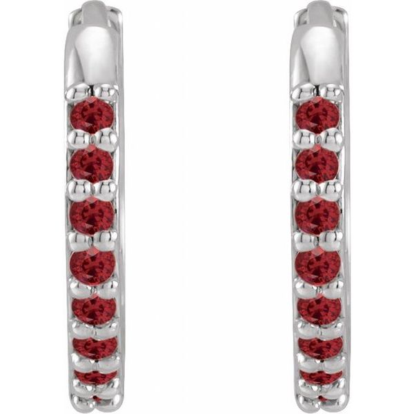 Accented Huggie Earrings - Image 2