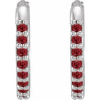 Accented Huggie Earrings - Image 2