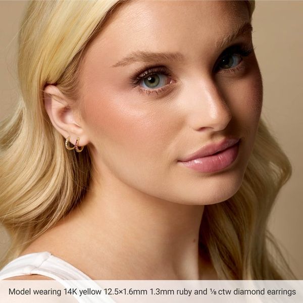Accented Huggie Earrings - Image 3