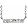 French-Set Bar Necklace