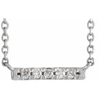 French-Set Bar Necklace