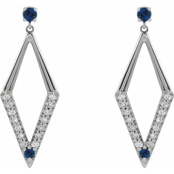 Accented Geometric Earrings - Image 2