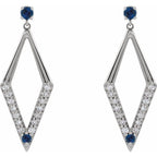 Accented Geometric Earrings - Image 2