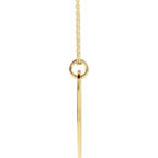 Elongated Oval Engravable Necklace - Image 2