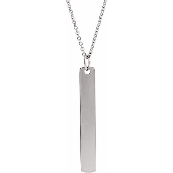 Engravable Bar Necklace