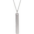 Engravable Bar Necklace