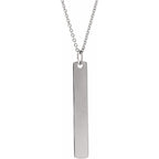 Engravable Bar Necklace