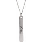 Engravable Bar Necklace - Image 3