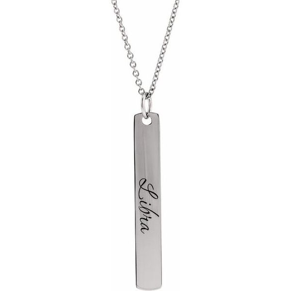 Engravable Bar Necklace - Image 3