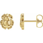 Tiny Scarab Earrings