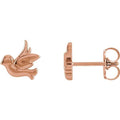 Tiny Bird Stud Earrings