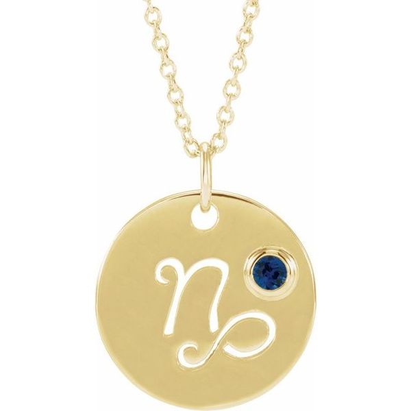 Zodiac Disc Necklace