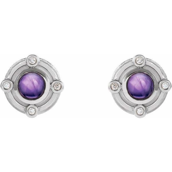 Accented Cabochon Earrings - Image 2