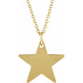 Engravable Star Necklace