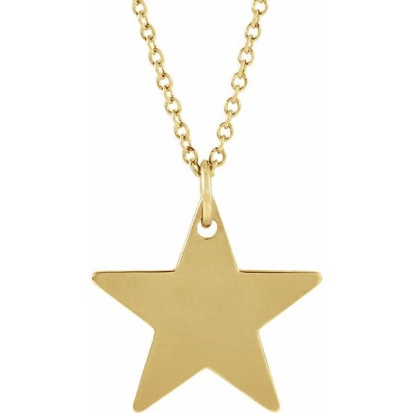 Engravable Star Necklace