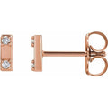 Two-Stone Bar Earrings