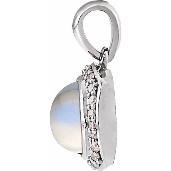 Cabochon Halo-Style Pendant - Image 2