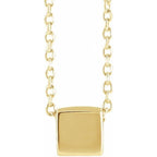 Cube Necklace or Slide Pendant