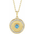 Accented Disc Necklace