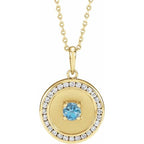 Accented Disc Necklace