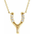 Petite Wishbone Necklace