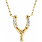 Petite Wishbone Necklace