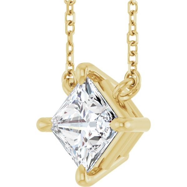 Solitaire Claw-Prong Necklace - Image 2