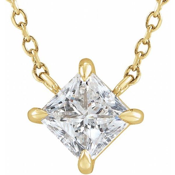 Solitaire Claw-Prong Necklace - Image 4