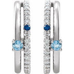 Accented Hoop Earrings - Image 2
