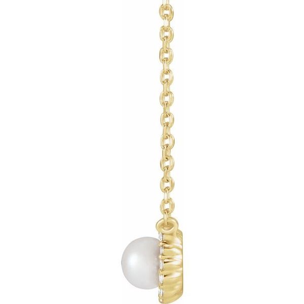 Halo-Style Pearl Necklace - Image 2