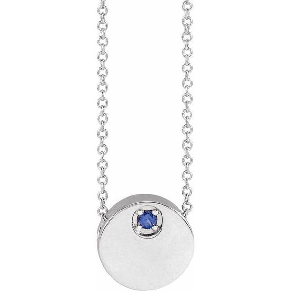 Engravable Disc Necklace or Slide Pendant