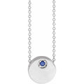 Engravable Disc Necklace or Slide Pendant