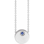 Engravable Disc Necklace or Slide Pendant
