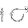 Knot Hoop Earrings