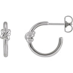 Knot Hoop Earrings
