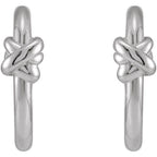 Knot Hoop Earrings - Image 2