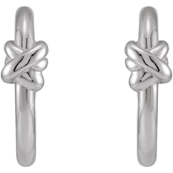 Knot Hoop Earrings - Image 2