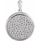 Beaded Disc Pendant