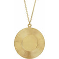 Engravable Sunburst Necklace