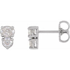 Two-Stone Earrings