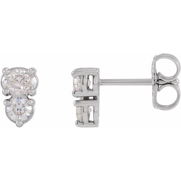 Two-Stone Earrings
